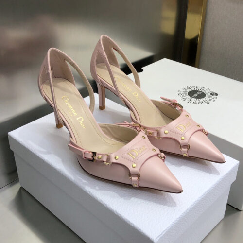 High Quality Luxury Dior Pointed Toe Mules High Heels