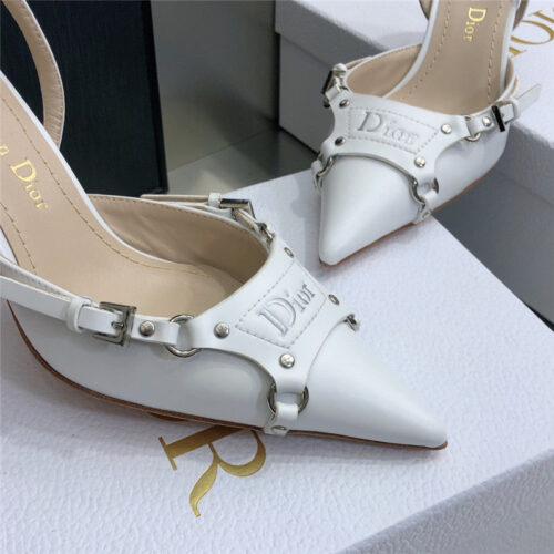 High Quality Luxury Dior Pointed Toe Mules High Heels – Style 46662 product detail