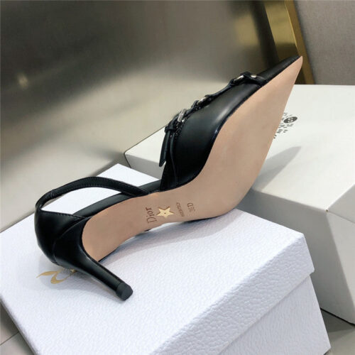 High Quality Luxury Dior Pointed Toe Mules High Heels – Style 91302 product detail