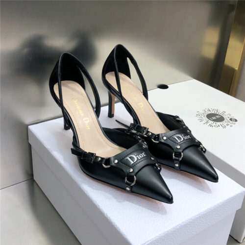 High Quality Luxury Dior Pointed Toe Mules High Heels – Style 91302