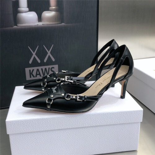 High Quality Luxury Dior Pointed Toe Mules High Heels – Style 91302 product detail
