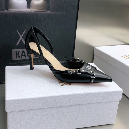 High Quality Luxury Dior Pointed Toe Mules High Heels – Style 91302 product detail