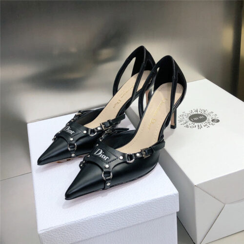 High Quality Luxury Dior Pointed Toe Mules High Heels – Style 91302 product detail