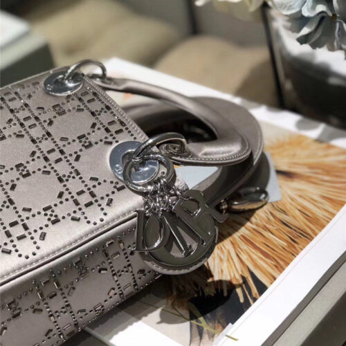 High Quality Luxury Mini Lady Dior Bag Black Strass Cannage Satin – Style 26740 product detail