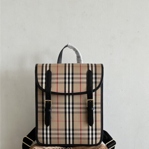High Quality Luxury Burberry Check Backpack