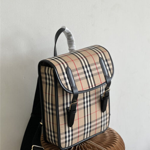 High Quality Luxury Burberry Check Backpack alternate view