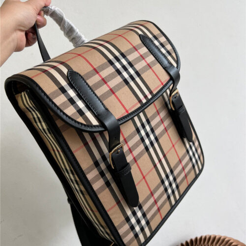 High Quality Luxury Burberry Check Backpack product detail