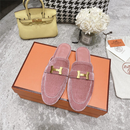 High Quality Luxury Hermes H Buckle Classic Slippers – Style 34275 product detail