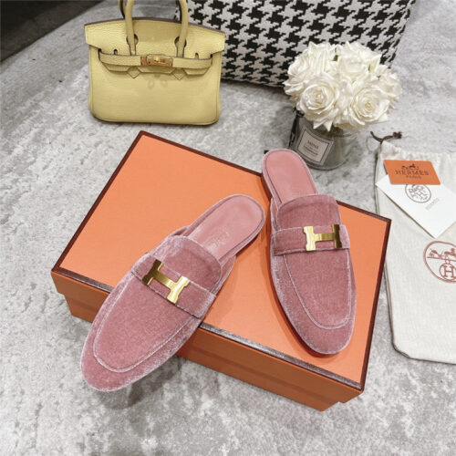 High Quality Luxury Hermes H Buckle Classic Slippers – Style 34275 product detail