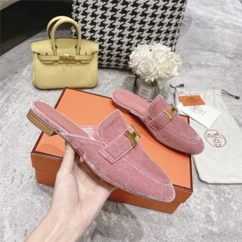 High Quality Luxury Hermes H Buckle Classic Slippers – Style 34275 product detail