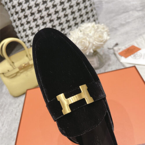 High Quality Luxury Hermes H Buckle Classic Slippers product detail