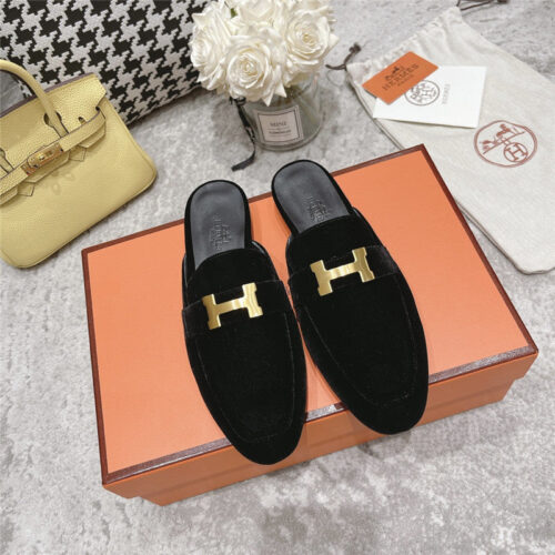 High Quality Luxury Hermes H Buckle Classic Slippers product detail