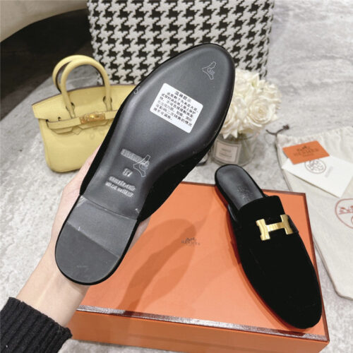 High Quality Luxury Hermes H Buckle Classic Slippers product detail