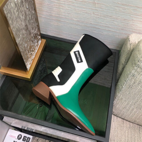 High Quality Luxury Louis Vuitton Pointed Toe Leather Boots product detail