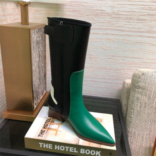 High Quality Luxury Louis Vuitton Pointed Toe Leather Boots product detail