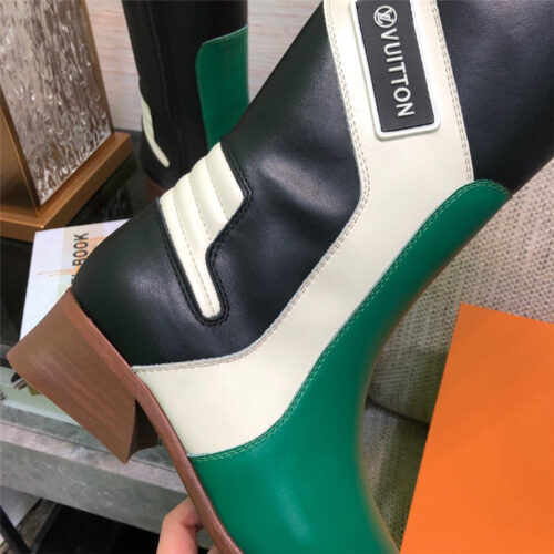 High Quality Luxury Louis Vuitton Pointed Toe Leather Boots product detail