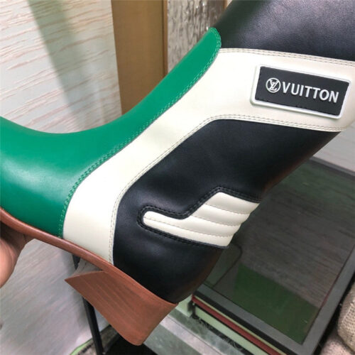 High Quality Luxury Louis Vuitton Pointed Toe Leather Boots product detail