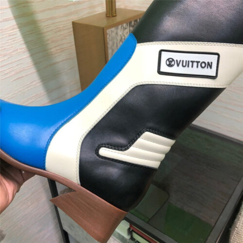 High Quality Luxury Louis Vuitton Pointed Toe Leather Boots – Style 22403 product detail