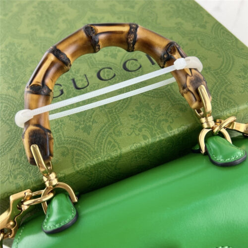 High Quality Luxury Gucci Mini Top Handle Bag With Bamboo – Style 03428 product detail