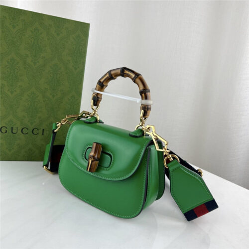 High Quality Luxury Gucci Mini Top Handle Bag With Bamboo – Style 03428 product detail