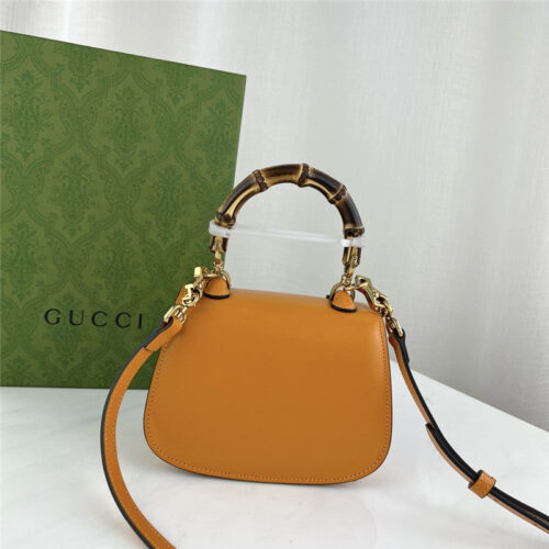 High Quality Luxury Gucci Mini Top Handle Bag With Bamboo – Style 03429 alternate view