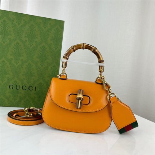 High Quality Luxury Gucci Mini Top Handle Bag With Bamboo – Style 03429