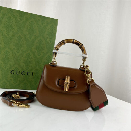 High Quality Luxury Gucci Mini Top Handle Bag With Bamboo