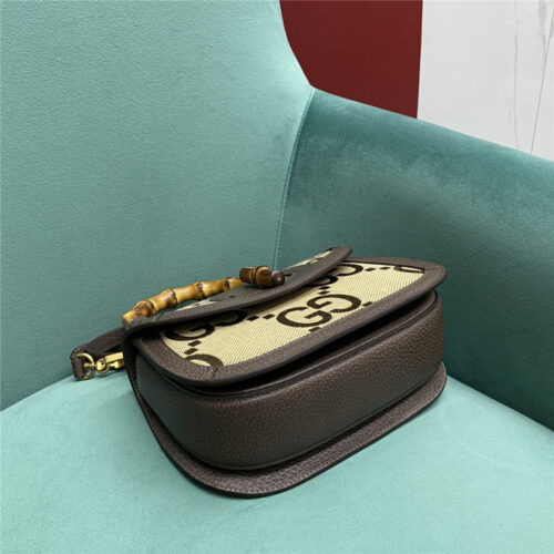 High Quality Luxury Gucci GG Bamboo Jumbo Small Top Handle Bag product detail