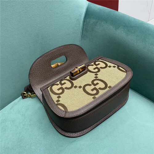 High Quality Luxury Gucci GG Bamboo Jumbo Small Top Handle Bag product detail
