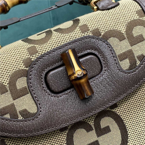 High Quality Luxury Gucci GG Bamboo Jumbo Small Top Handle Bag product detail
