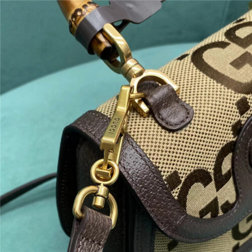 High Quality Luxury Gucci GG Bamboo Jumbo Small Top Handle Bag product detail
