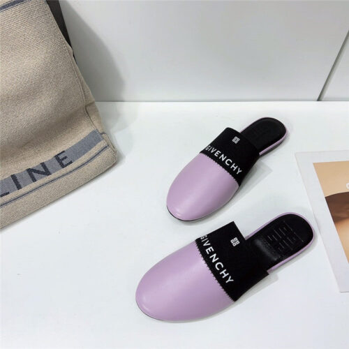 High Quality Luxury Givenchy Logo Flat Slippers product detail