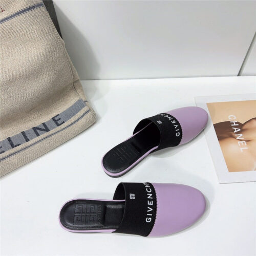 High Quality Luxury Givenchy Logo Flat Slippers product detail