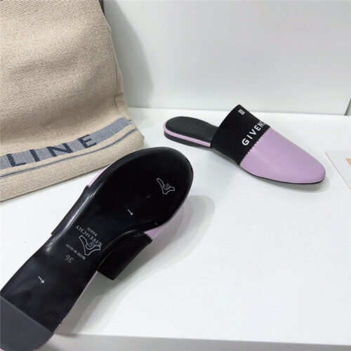 High Quality Luxury Givenchy Logo Flat Slippers product detail