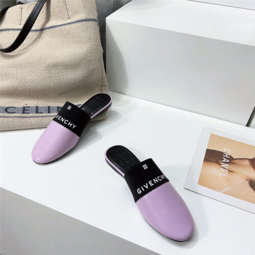 High Quality Luxury Givenchy Logo Flat Slippers product detail