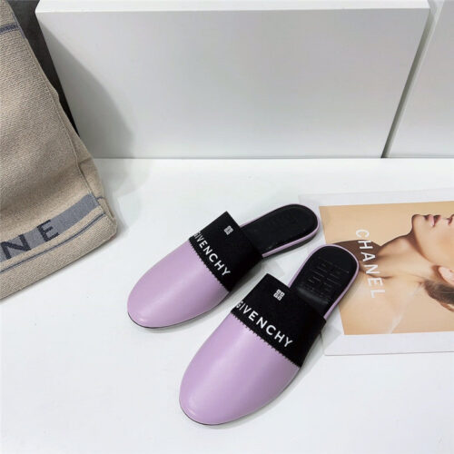 High Quality Luxury Givenchy Logo Flat Slippers product detail