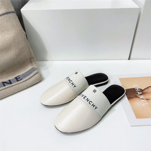 High Quality Luxury Givenchy Logo Flat Slippers – Style 98083