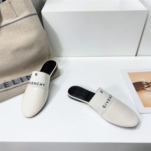 High Quality Luxury Givenchy Logo Flat Slippers – Style 98083 product detail