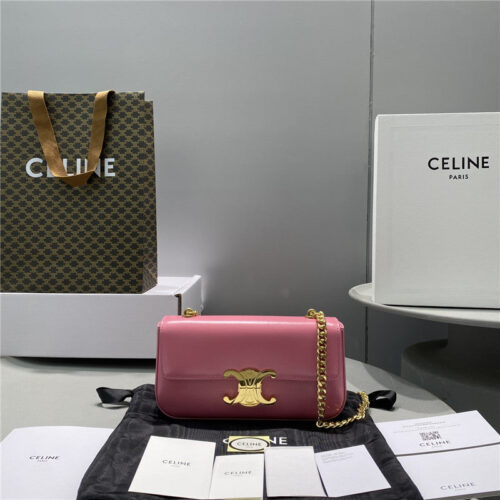 High Quality Luxury Celine Triomphe Chain Shoulder Bag Small