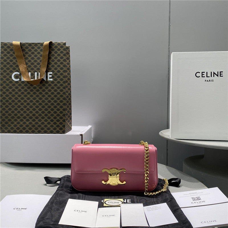 High Quality Luxury Celine Triomphe Chain Shoulder Bag Small