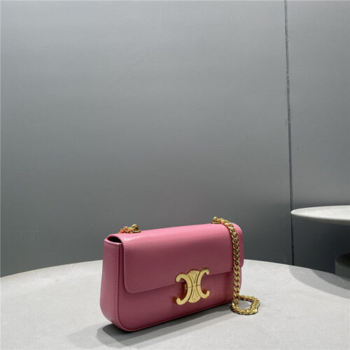 High Quality Luxury Celine Triomphe Chain Shoulder Bag Small alternate view