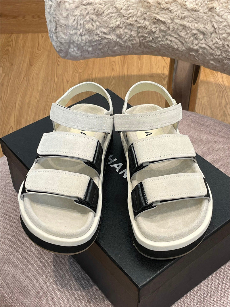 High Quality Luxury Chanel Platform Velcro Sandals product detail