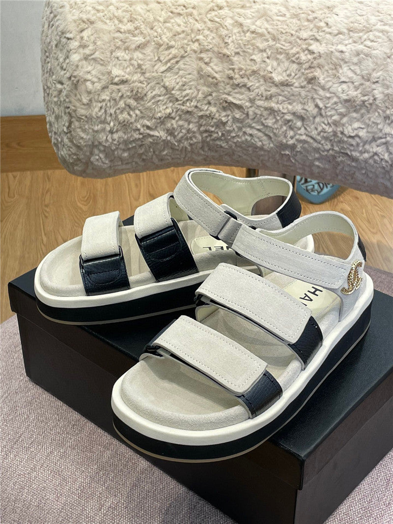 High Quality Luxury Chanel Platform Velcro Sandals product detail