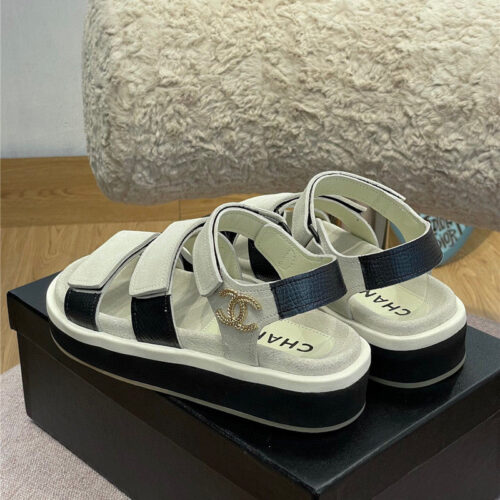 High Quality Luxury Chanel Platform Velcro Sandals product detail