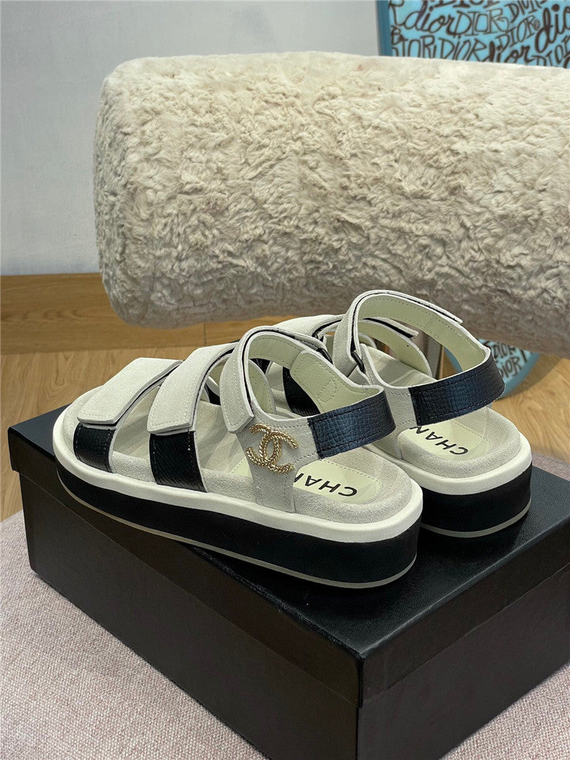 High Quality Luxury Chanel Platform Velcro Sandals product detail