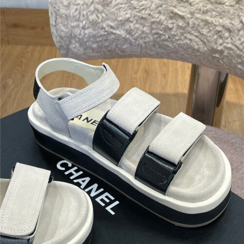 High Quality Luxury Chanel Platform Velcro Sandals product detail