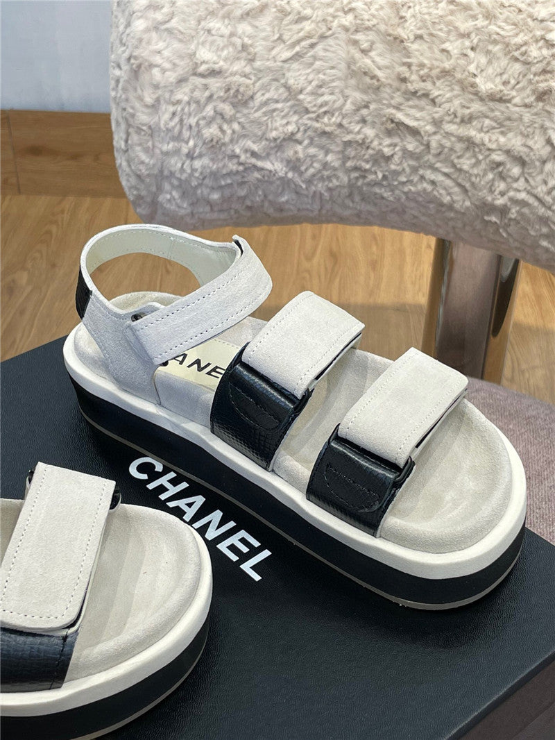 High Quality Luxury Chanel Platform Velcro Sandals product detail