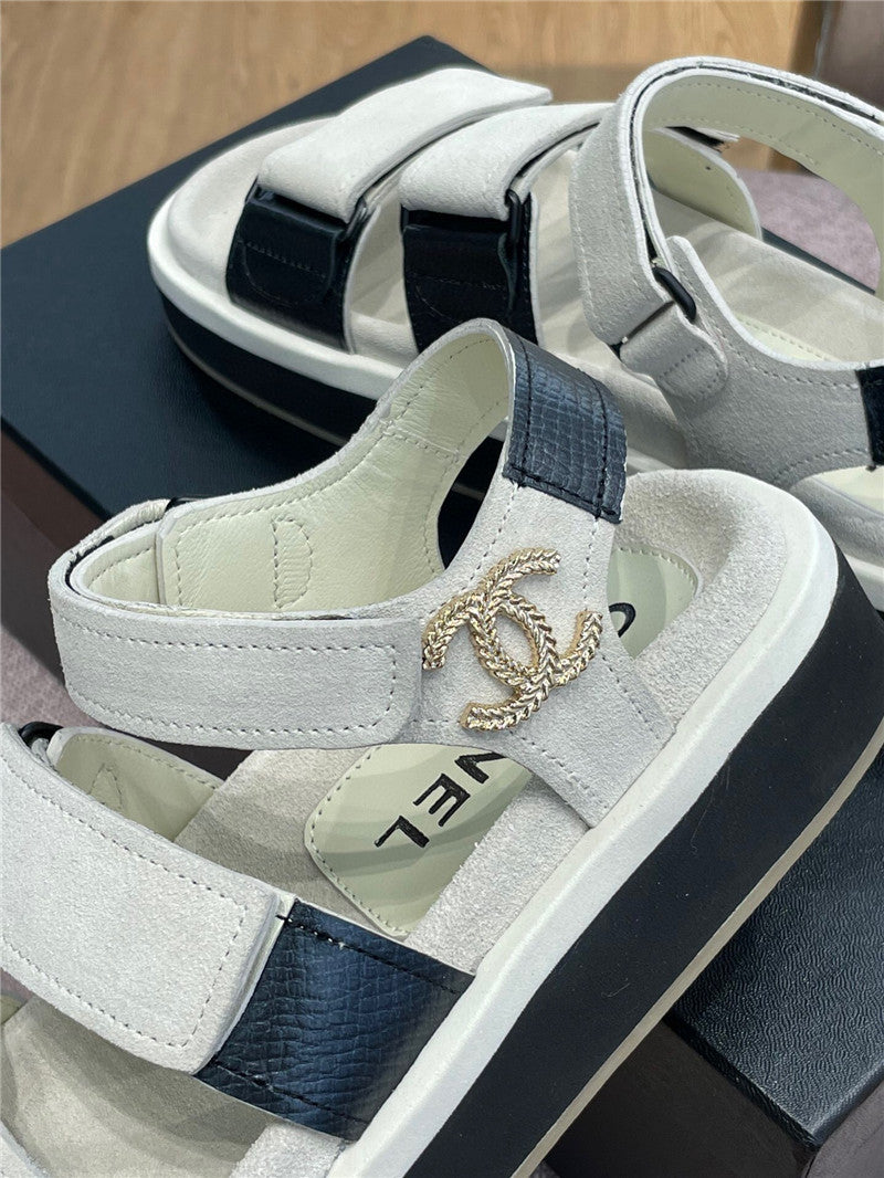 High Quality Luxury Chanel Platform Velcro Sandals product detail
