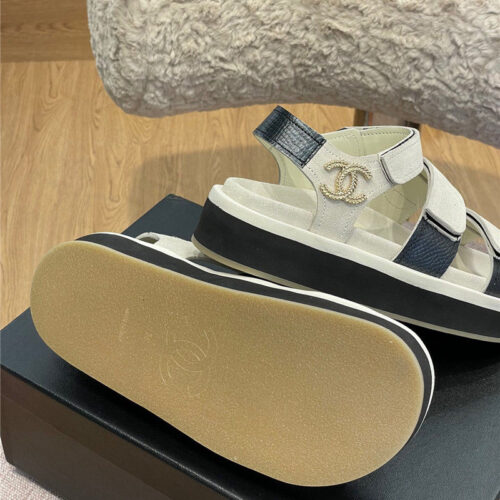 High Quality Luxury Chanel Platform Velcro Sandals product detail