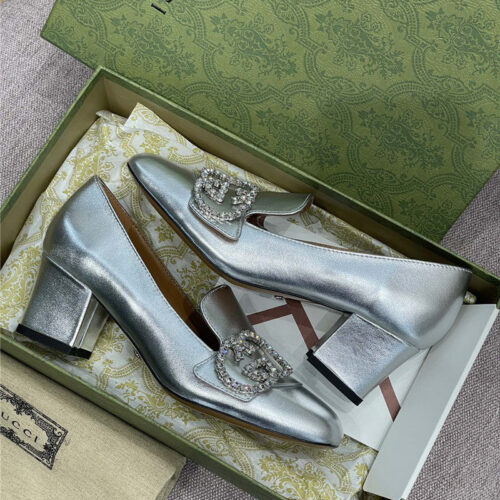 High Quality Luxury Gucci Diamond Buckle High Heels product detail